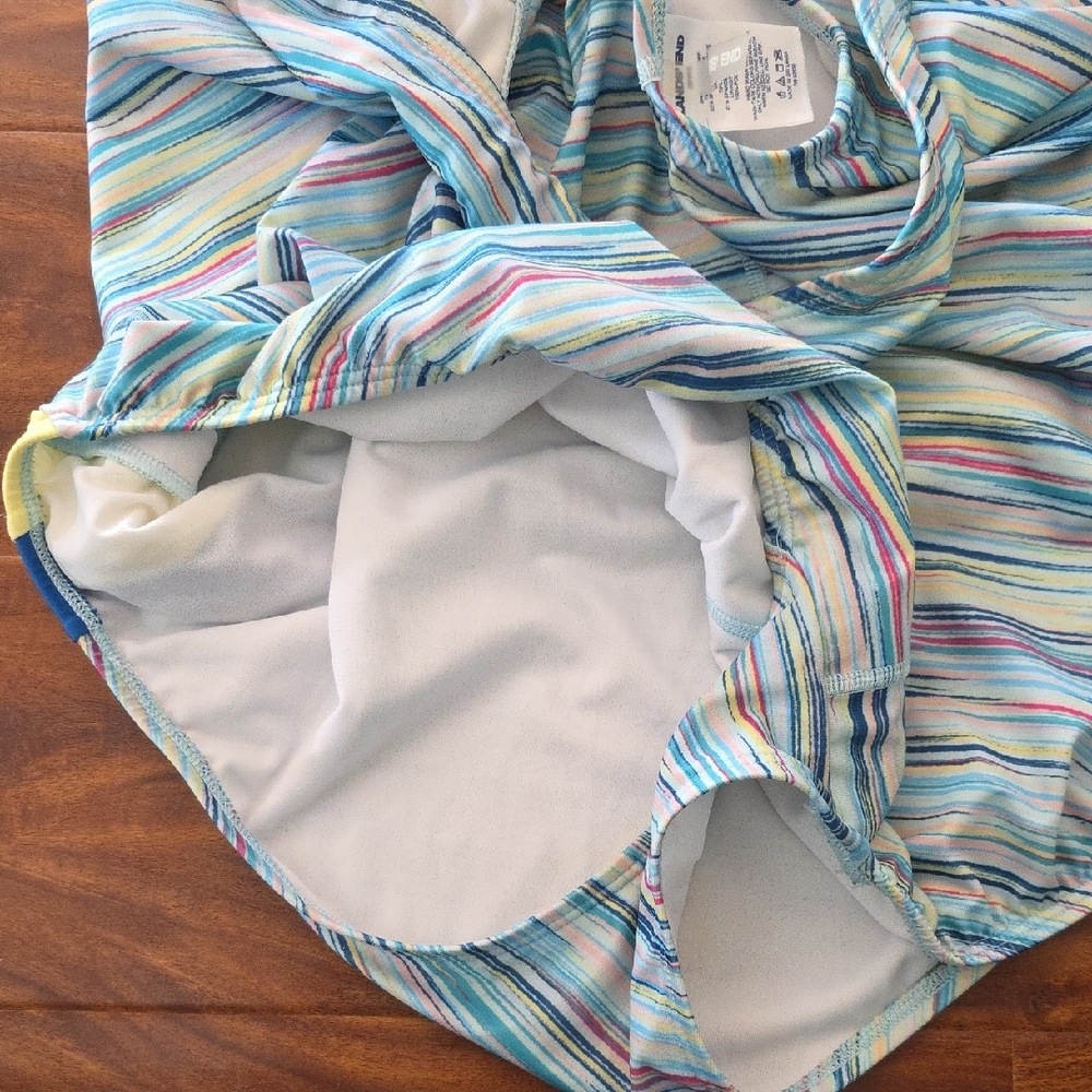 Lands' End Colorful Striped Swimsuit - Picture 5 of 5